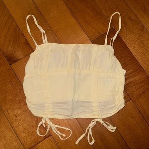 Urban outfitters cream crop top